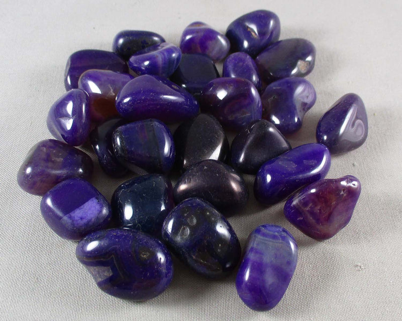 Purple Agate Polished Stones 5pcs T475
