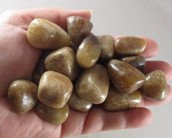 25% OFF!  Aragonite Tumbled Stones (Small) 3pcs T148