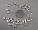 Silver Tone Flat Round Heart Spacer Beads 6x3mm 50pcs (C251)