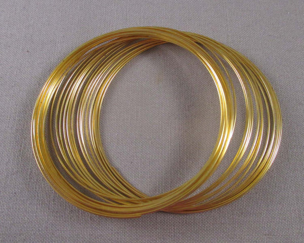 Memory Wire Gold Tone (30 Circles) (2275)