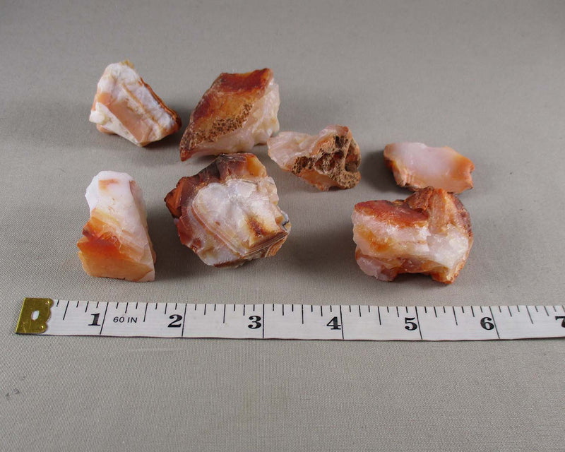 Carnelian Stones Raw (Madagascar) 3pcs H117-2