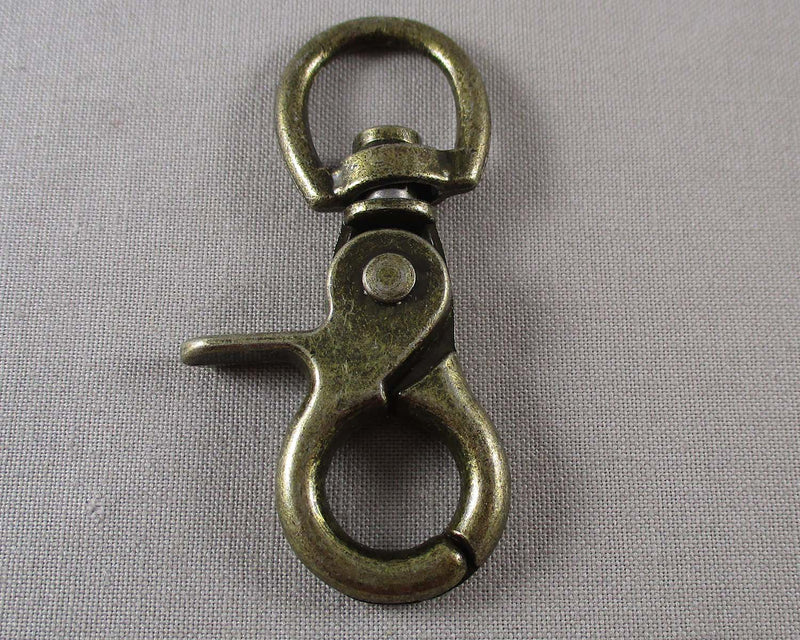 Antique Bronze Swivel Snap Hook 1pc (2225)