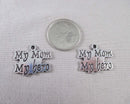 60% OFF!!  "My Mom My Hero" Charm Silver Tone 8pcs (0150)