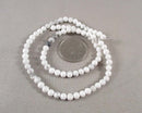 White Howlite Bead Strand Round Various Sizes