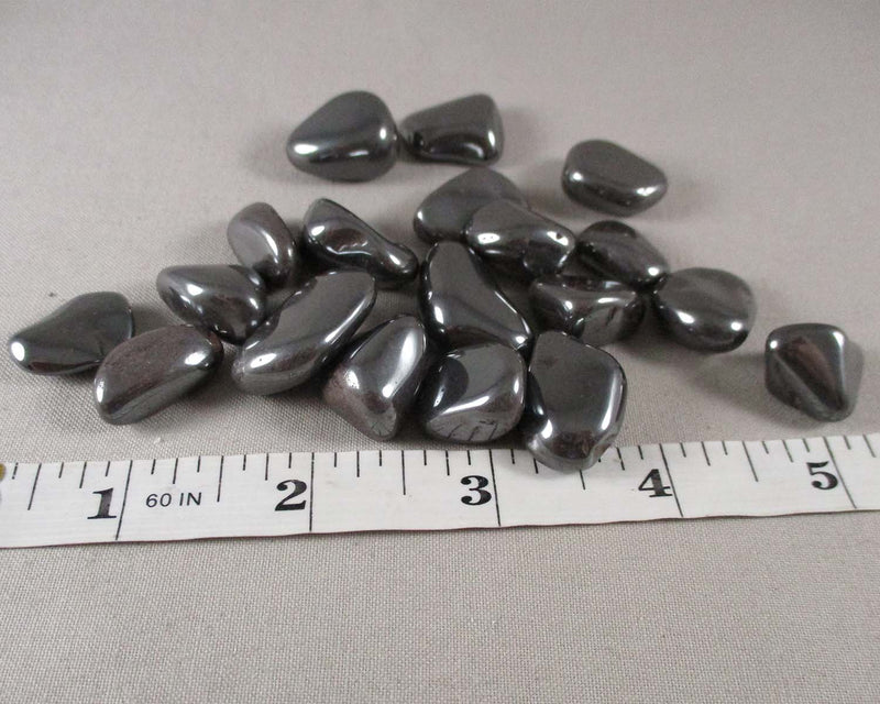 Hematite Polished Stones (Small) 5pcs J013