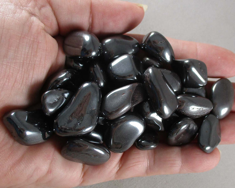 Hematite Polished Stones (Small) 5pcs J013