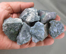 Moss Agate Stones Raw 3pcs H092**