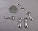 60% OFF!! Bottle Opener Charms Silver Tone 5pcs (0146)