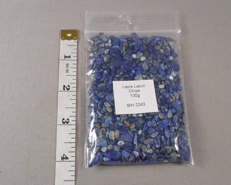 Lapis Lazuli Stone Chips 100g - Undrilled G035-2