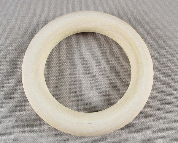 Wood Ring for Macramé 55x10mm