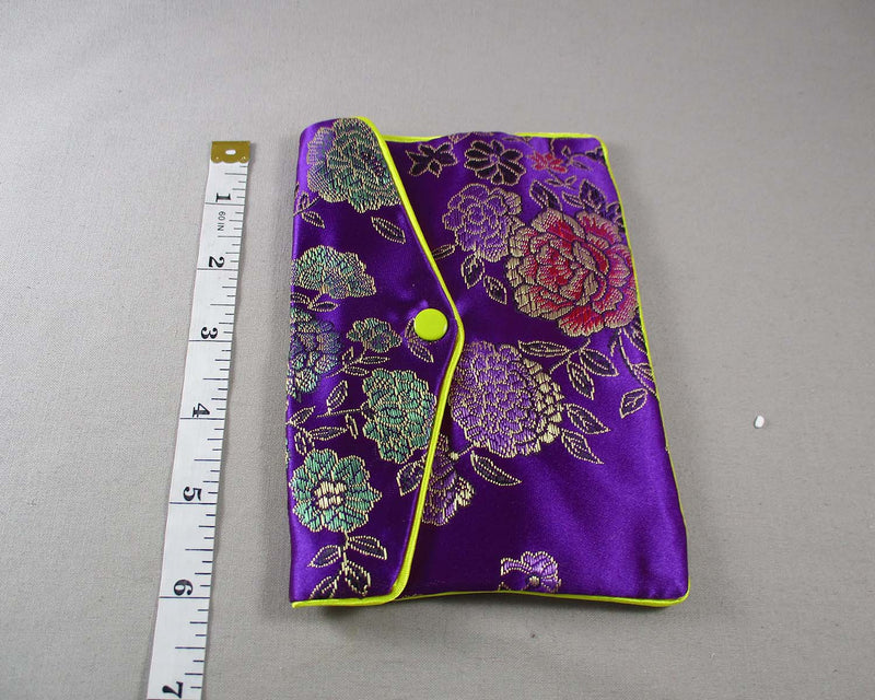 Silk Zippered Bag 6.25" 1pc (Various Colors) (4017)