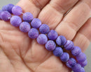 Purple Spiderweb Agate Beads 8mm 15" Strand (C082)