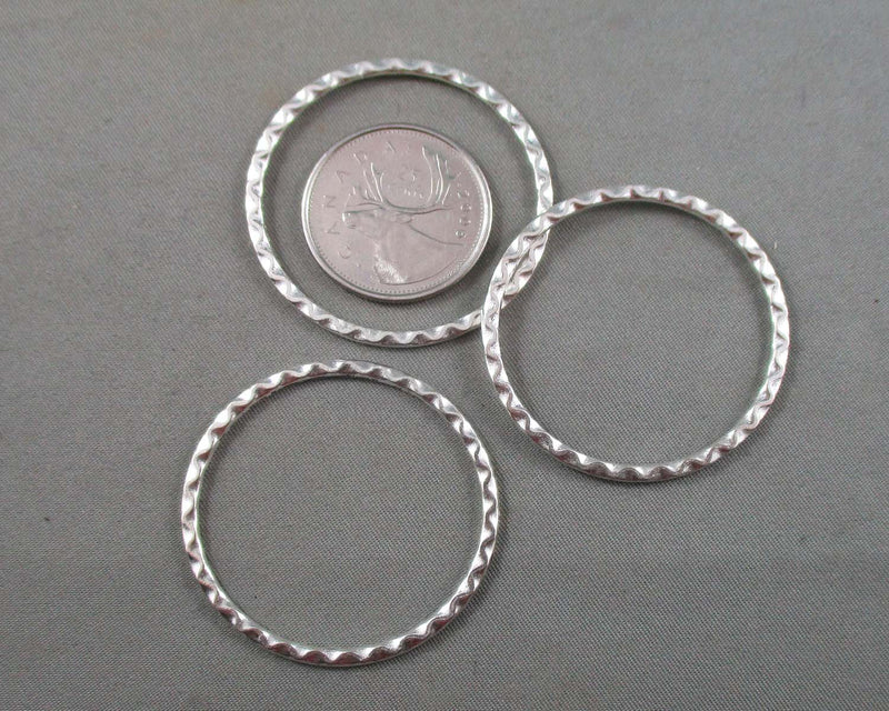 Silver Tone Linking Rings 38x2x1.5mm 10pcs (1824)