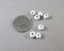 50% OFF!  White Wood Beads Round Various Sizes