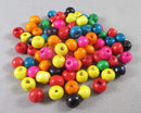 50% OFF!  Mixed Color Wood Beads Round Various Sizes