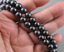 Magnetic Hematite Beads Round Various Sizes