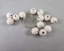 50% OFF!  Natural White Wood Beads Round Various Sizes