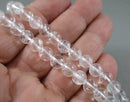 Clear Quartz Bead Strand Round Various Sizes