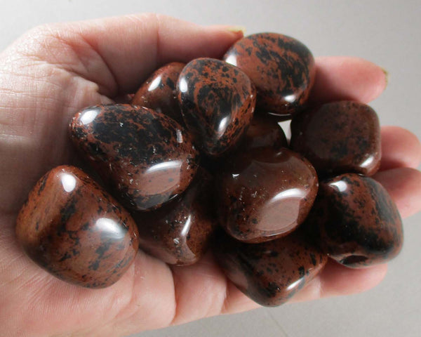Mahogany Obsidian Polished Stones 3pcs J171**