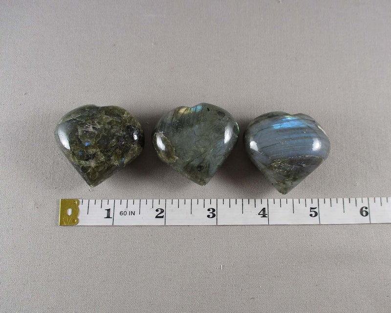 Labradorite Heart Stone 1pc T480