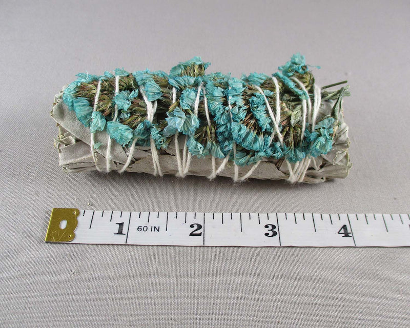 Blue Sinuata Flower & California Sage Stick 1pc A083