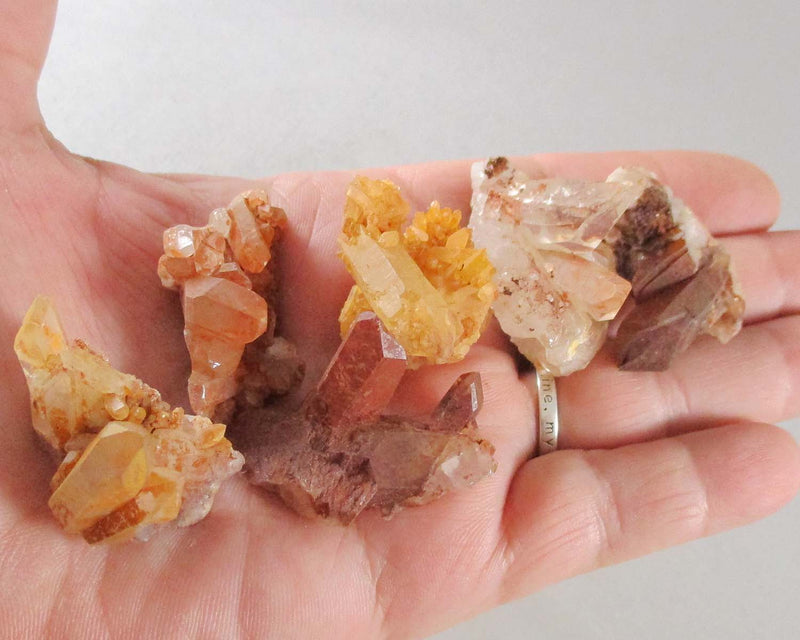 Tangerine Quartz Crystal Cluster (Small) 1pc Z015