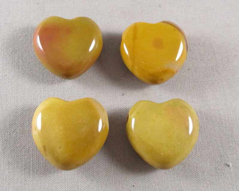 Mookaite Puffy Heart (Drilled) 1pc T535