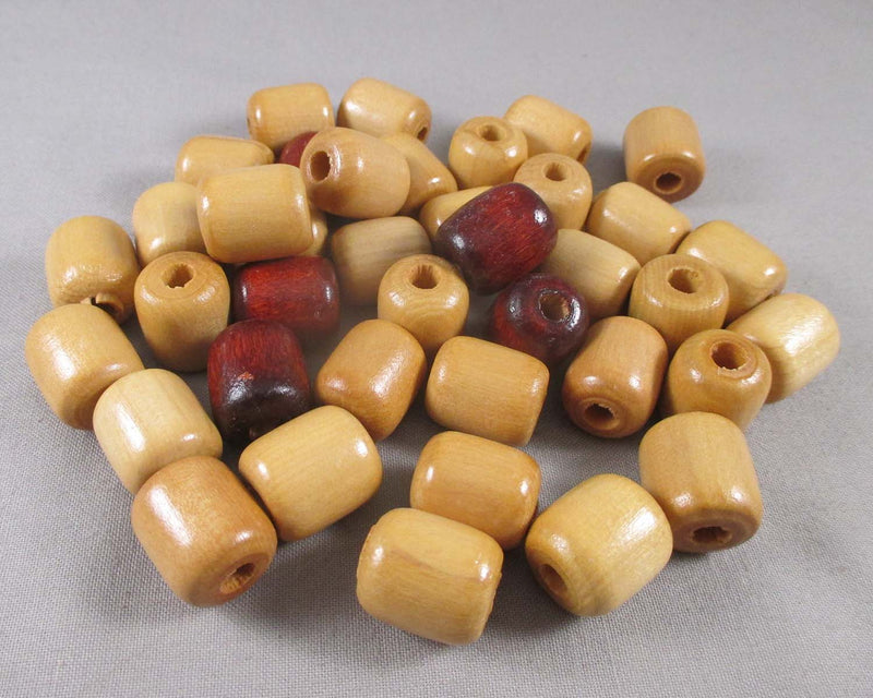 Barrel Shaped Wood Beads 14x17mm 25pcs (4022)