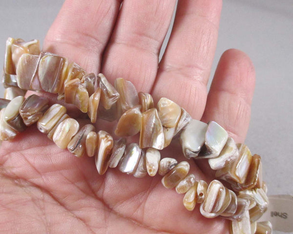 Brown Shell Chip Beads (Z130)