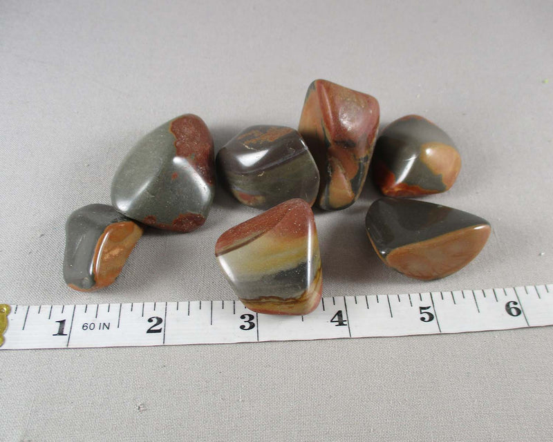 Polychrome Jasper Polished Stones 2pc T694