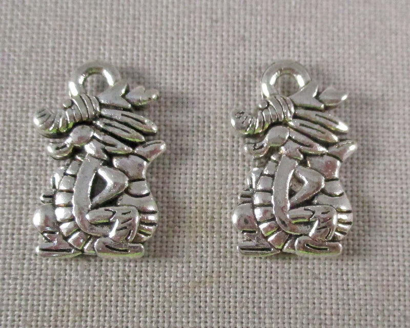Dragon Charms Silver Tone 14pcs (1823)