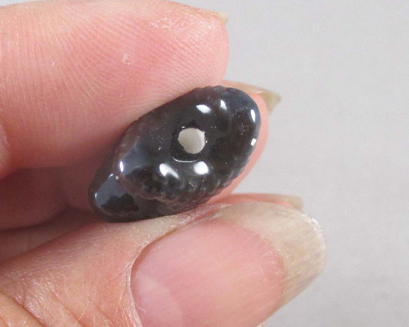 Starfish Porcelain Beads Black 4pcs (1044)