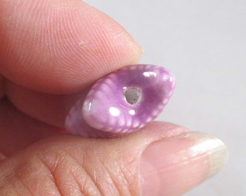 Starfish Porcelain Beads Purple 4pcs (1051)