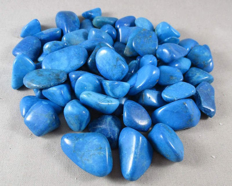 Blue Howlite Polished Stones 5pcs J074**