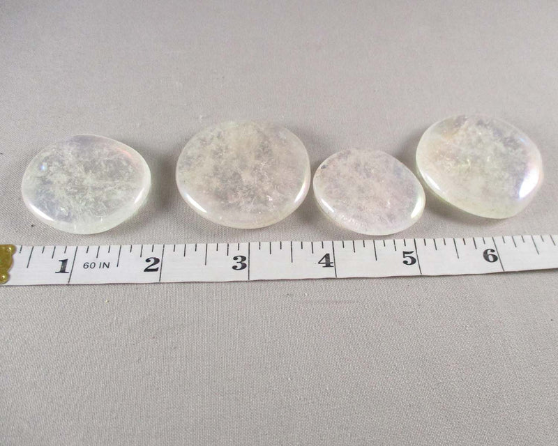 Angel Aura Quartz Palm Stone 1pc T698