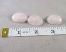 Rose Quartz Cabochon 2pcs 25x18mm (C490)