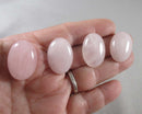 Rose Quartz Cabochon 2pcs 25x18mm (C490)