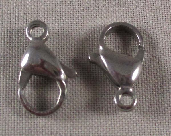 Lobster Clasp Stainless Steel Various Sizes Available