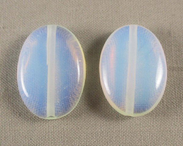 Opalite Oval Beads 18x25mm 2pcs (1338)