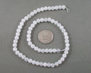 White Crackle Quartz Bead Strand Round Various Sizes