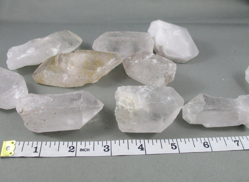 Clear Quartz Crystal Points Large 2pcs H096