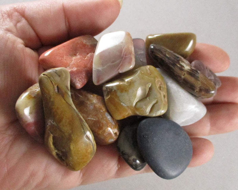 35% OFF!  Agate & Jasper Polished Stones (Medium) 3pcs A431