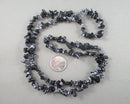 Snowflake Obsidian Beads Chip Strand 33" Med (G048-1)