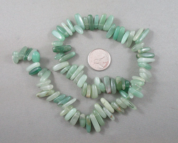 Aventurine Beads Long Chunk Strand 16" Med (1784)