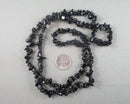 Obsidian Beads Chip Strand 33" Med (G036-1)