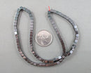 Non-Magnetic Hematite Beads Cube 4mm - 15.5" Strand (C263)