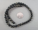 Gold Sheen Obsidian Bead Strand Round Various Sizes