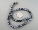 Snowflake Obsidian Bead Strand Round Various Sizes