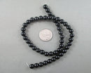 Black Obsidian Bead Strand Round Various Sizes