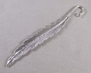 Feather Bookmark Charm Silver Tone 2pcs (G007-2)